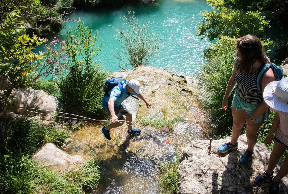 Wandern Polilimnio-Wasserfälle 85532