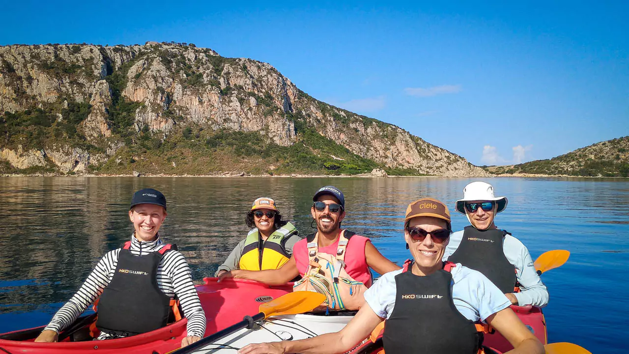 Local tour operators use local guides, which transforms your trip experience. Paddling at the historical Navarino Bay becomes unique by learning all the local history and myths.