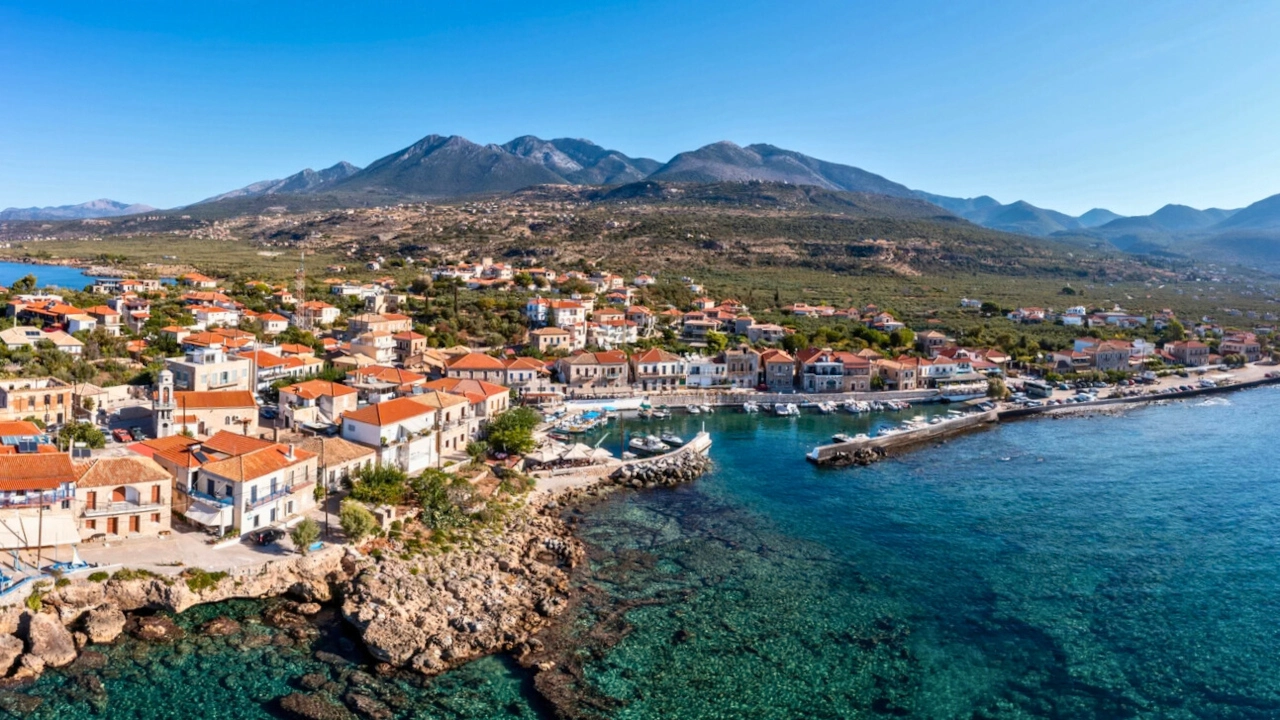 Atemberaubender Weitblick auf die Küste der Mani Atemberaubender Weitblick auf die Küste der Mani